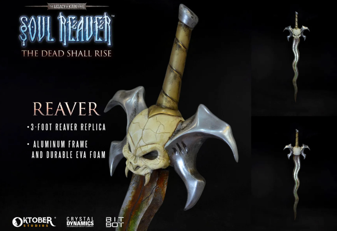 Bit Bot Media and Crystal Dynamics Reveal Reaver Replica Sword to Accompany Legacy of Kain: Soul Reaver – The Dead Shall Rise Graphic Novel