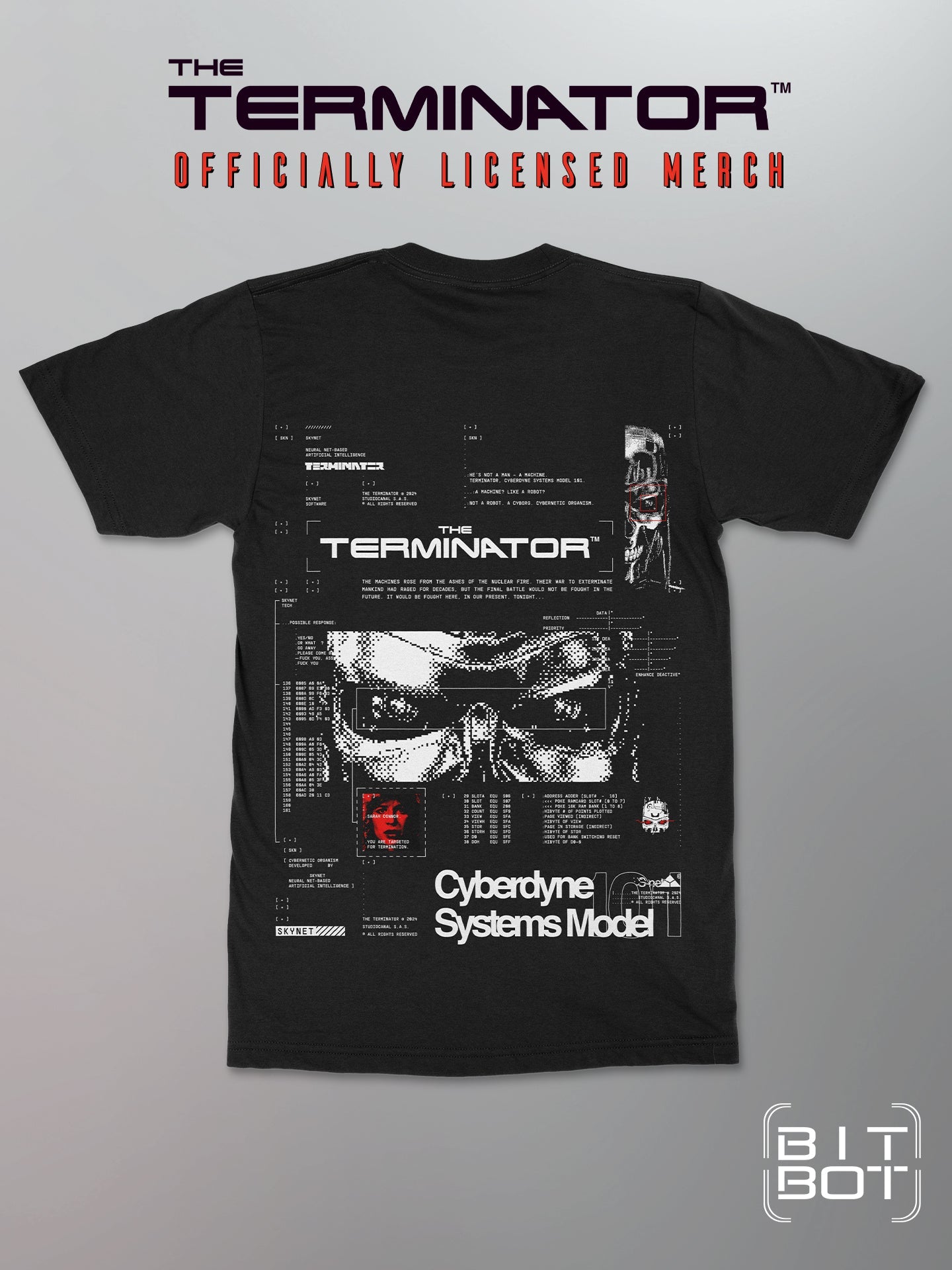 The Terminator - Cyberdyne Systems Model 101 Shirt – Bit Bot Media