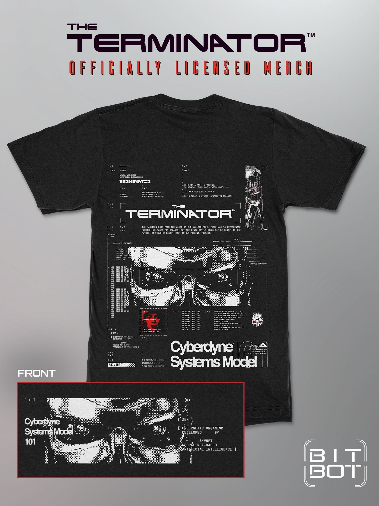 The Terminator - Cyberdyne Systems Model 101 Shirt – Bit Bot Media
